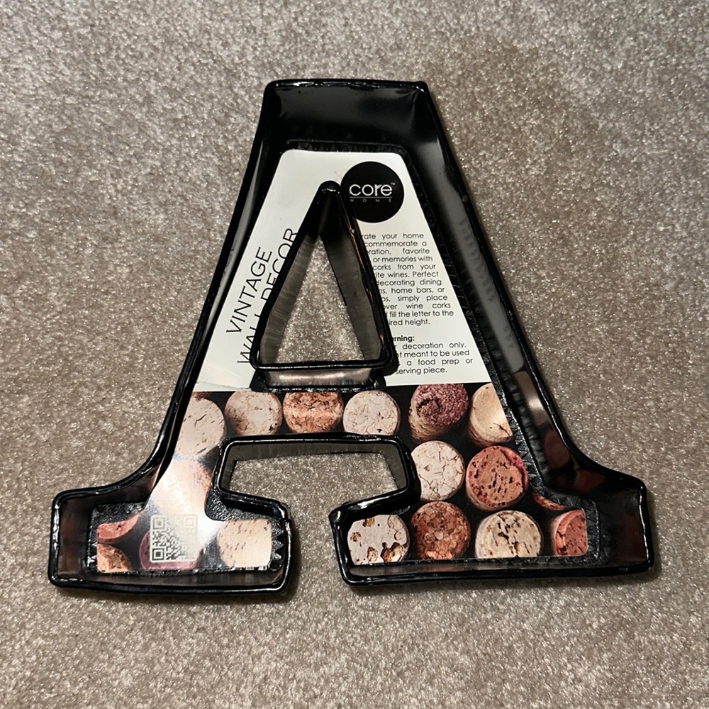 Core Home Letter A Wine Cork Holder